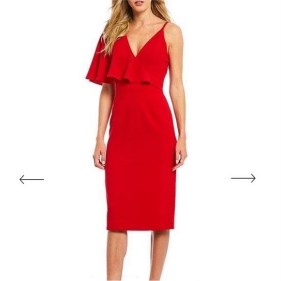 Dress the Population Dresses & Skirts - New with Tags Dress the Population Beth Ruffle Sleeve Cocktail Dress